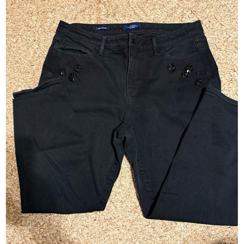 Talbots black jeans 18w